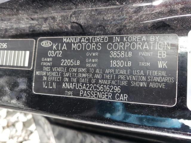 Photo 9 VIN: KNAFU5A22C5616296 - KIA FORTE EX 