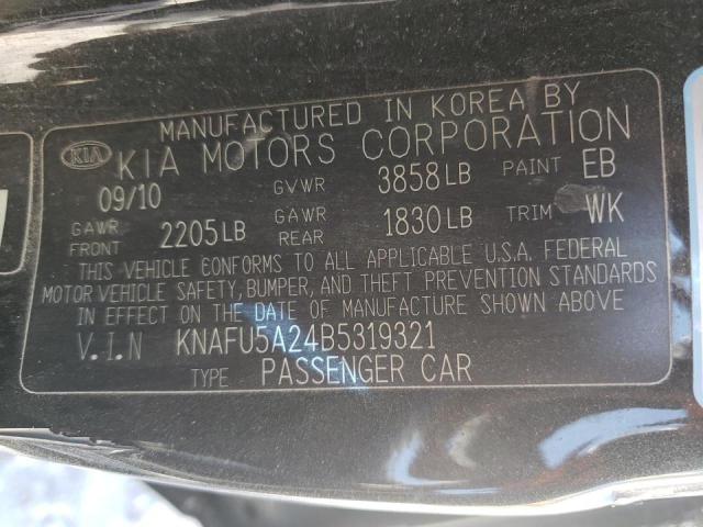 Photo 9 VIN: KNAFU5A24B5319321 - KIA FORTE EX 