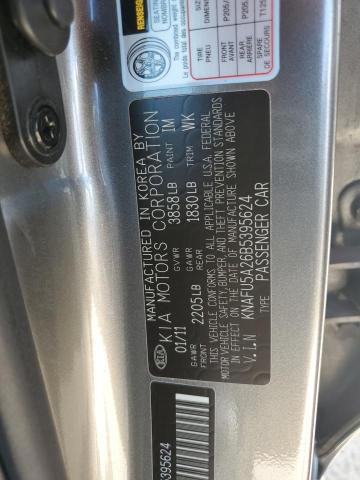 Photo 13 VIN: KNAFU5A26B5395624 - KIA FORTE EX 