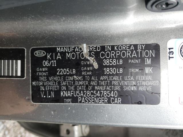 Photo 9 VIN: KNAFU5A28C5478540 - KIA FORTE EX 