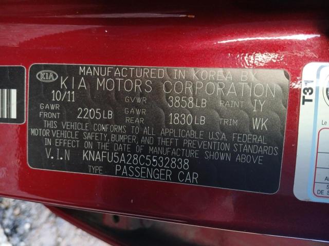 Photo 9 VIN: KNAFU5A28C5532838 - KIA FORTE 