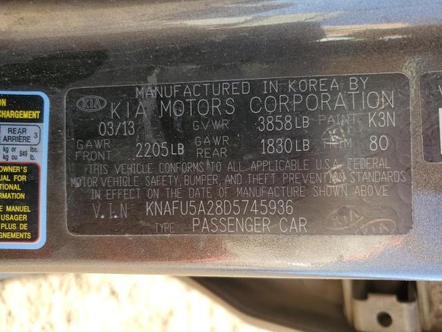 Photo 11 VIN: KNAFU5A28D5745936 - KIA FORTE EX 