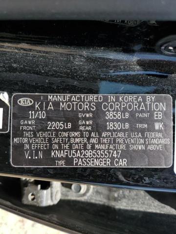 Photo 9 VIN: KNAFU5A29B5355747 - KIA FORTE EX 