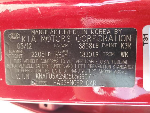 Photo 11 VIN: KNAFU5A29D5656697 - KIA FORTE EX 