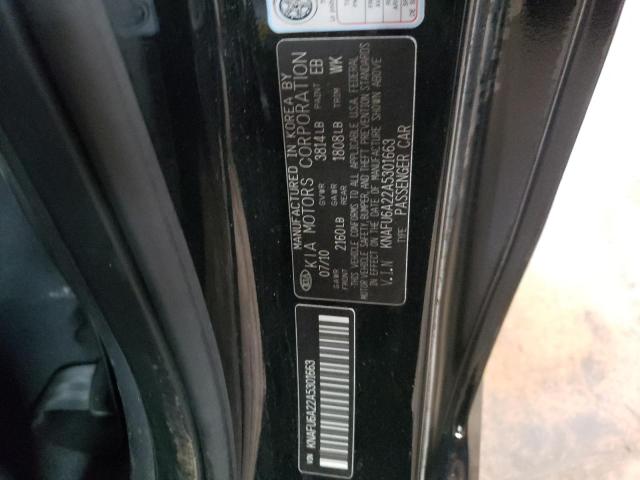 Photo 9 VIN: KNAFU6A22A5301663 - KIA FORTE EX 