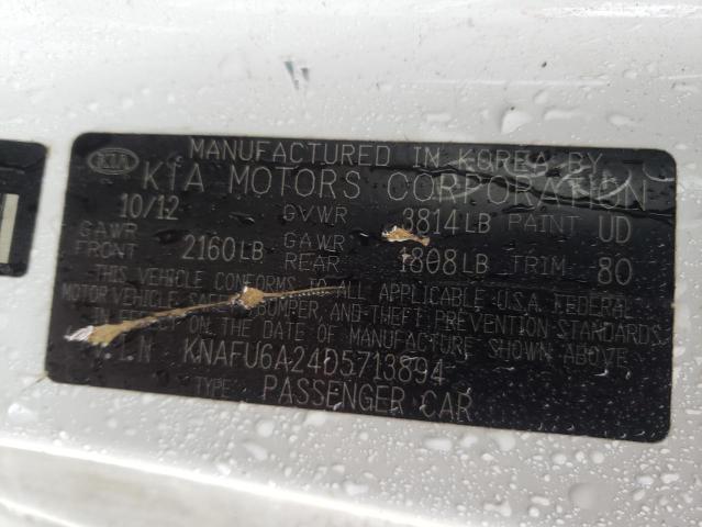 Photo 9 VIN: KNAFU6A24D5713894 - KIA FORTE EX 