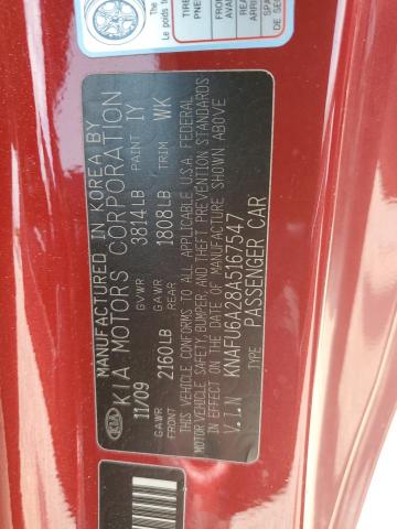 Photo 11 VIN: KNAFU6A28A5167547 - KIA FORTE 