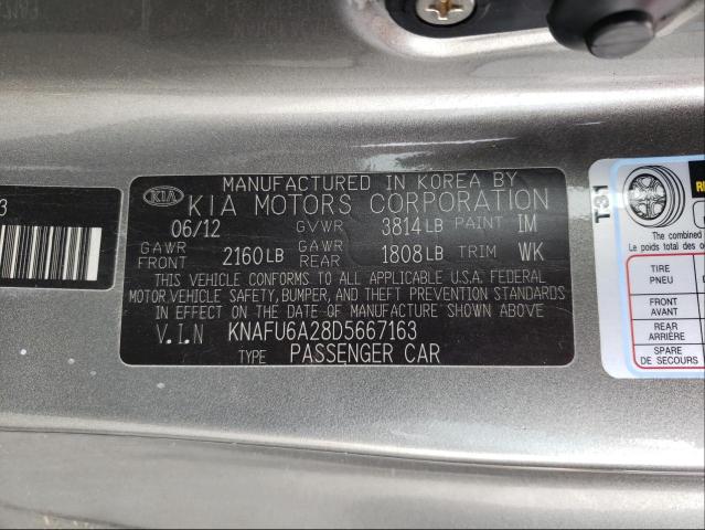 Photo 9 VIN: KNAFU6A28D5667163 - KIA FORTE EX 