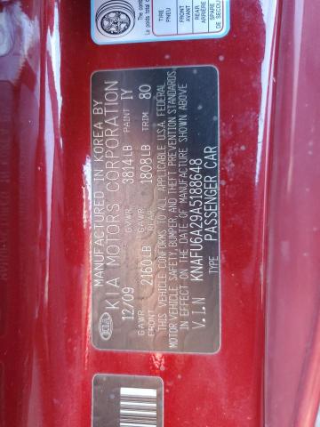 Photo 11 VIN: KNAFU6A29A5188648 - KIA FORTE EX 