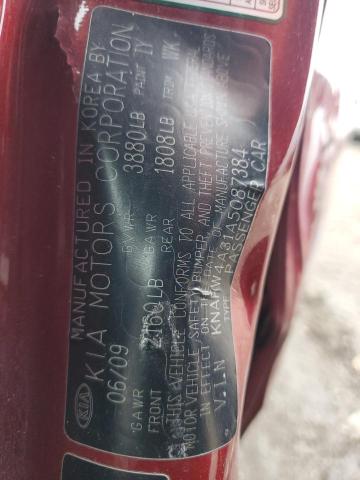 Photo 12 VIN: KNAFW4A31A5087384 - KIA FORTE SX 