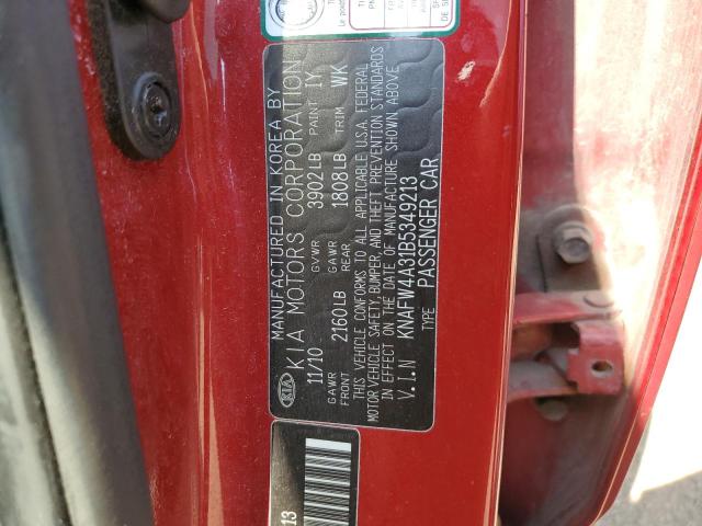 Photo 11 VIN: KNAFW4A31B5349213 - KIA FORTE SX 