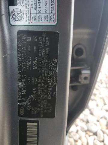 Photo 11 VIN: KNAFW4A32A5054524 - KIA FORTE 