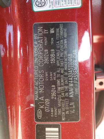 Photo 11 VIN: KNAFW4A33A5110468 - KIA FORTE 