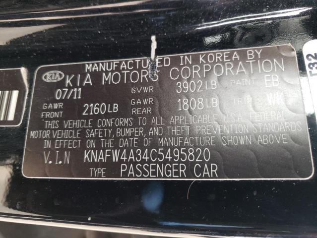 Photo 9 VIN: KNAFW4A34C5495820 - KIA FORTE SX 