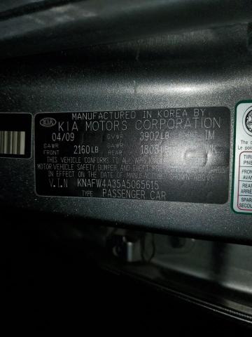 Photo 11 VIN: KNAFW4A35A5065615 - KIA FORTE SX 