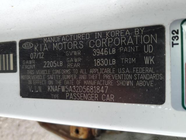 Photo 11 VIN: KNAFW5A32D5681847 - KIA FORTE 