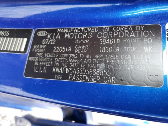 Photo 9 VIN: KNAFW5A33D5688855 - KIA FORTE SX 