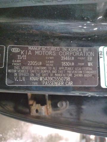 Photo 12 VIN: KNAFW5A39C5550798 - KIA FORTE SX 