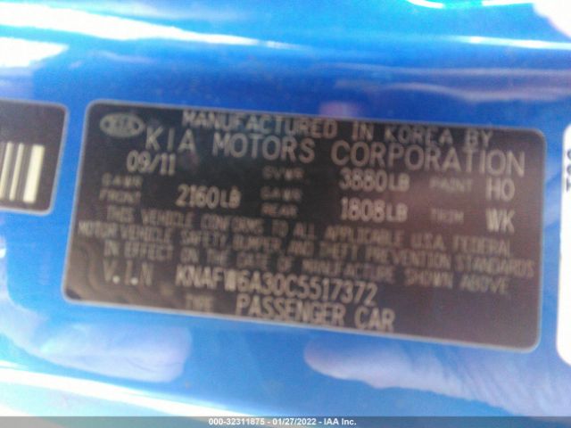 Photo 8 VIN: KNAFW6A30C5517372 - KIA FORTE KOUP 