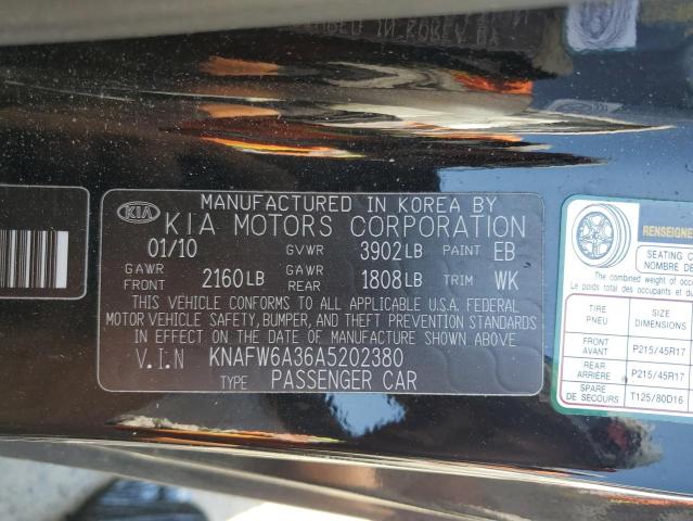 Photo 12 VIN: KNAFW6A36A5202380 - KIA FORTE 