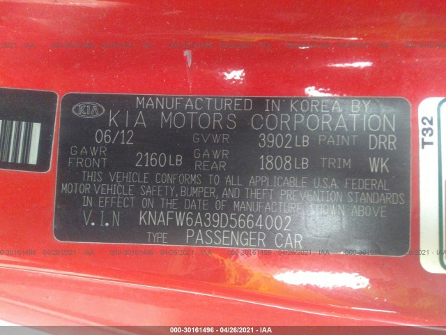 Photo 8 VIN: KNAFW6A39D5664002 - KIA FORTE KOUP 