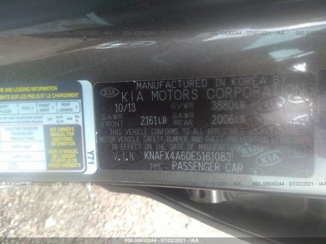 Photo 8 VIN: KNAFX4A60E5161083 - KIA FORTE 