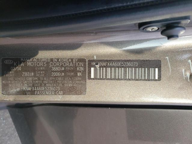 Photo 11 VIN: KNAFX4A60E5236073 - KIA FORTE 