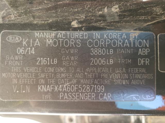 Photo 9 VIN: KNAFX4A60F5287199 - KIA FORTE LX 