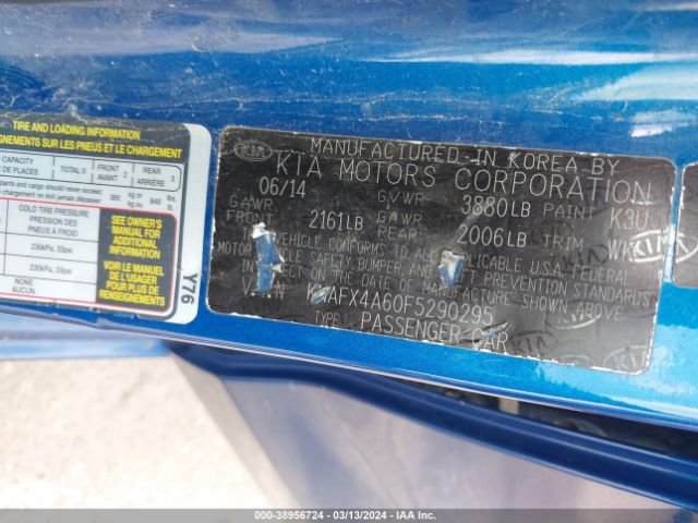 Photo 8 VIN: KNAFX4A60F5290295 - KIA FORTE 