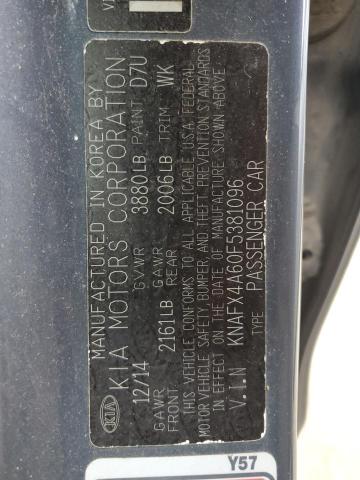 Photo 11 VIN: KNAFX4A60F5381096 - KIA FORTE LX 