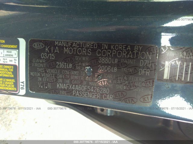 Photo 8 VIN: KNAFX4A60F5426280 - KIA FORTE 