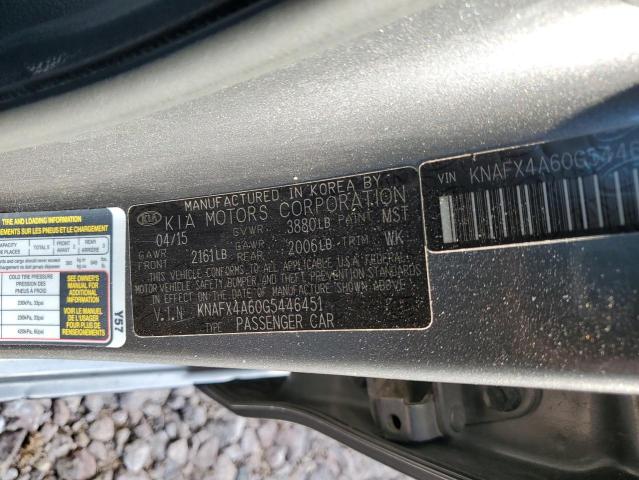 Photo 11 VIN: KNAFX4A60G5446451 - KIA FORTE 