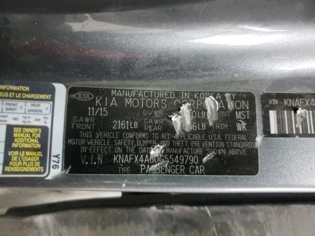 Photo 9 VIN: KNAFX4A60G5549790 - KIA FORTE LX 