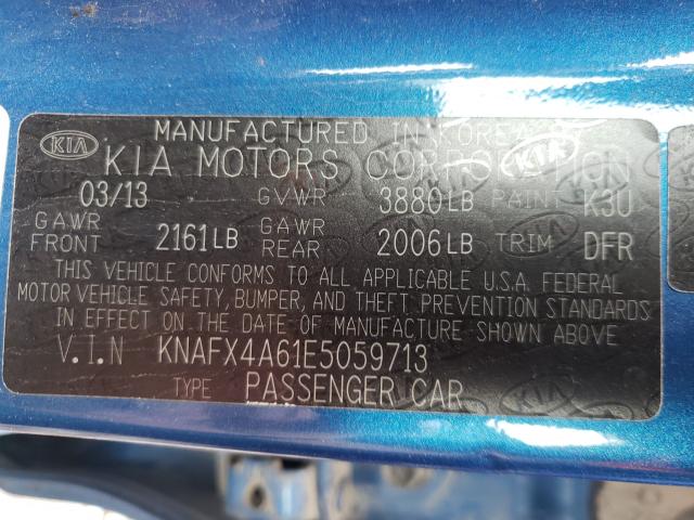 Photo 9 VIN: KNAFX4A61E5059713 - KIA FORTE 