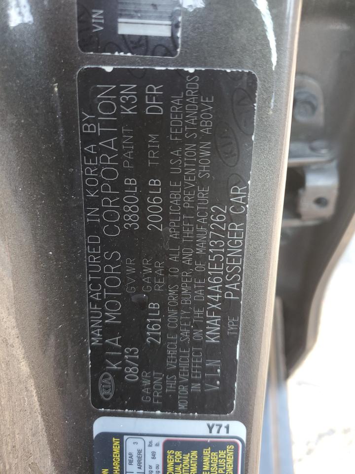 Photo 11 VIN: KNAFX4A61E5137262 - KIA FORTE 