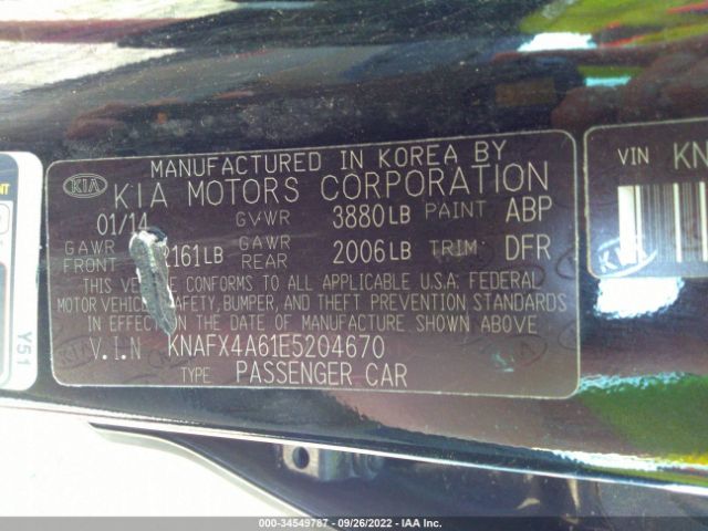 Photo 8 VIN: KNAFX4A61E5204670 - KIA FORTE 