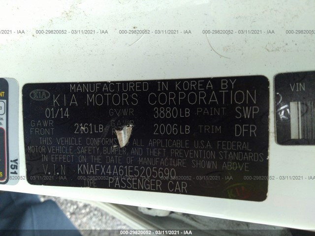 Photo 8 VIN: KNAFX4A61E5205690 - KIA FORTE 