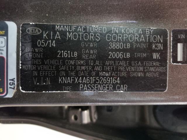 Photo 9 VIN: KNAFX4A61F5269164 - KIA FORTE LX 