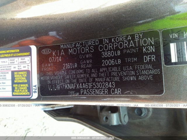 Photo 8 VIN: KNAFX4A61F5302843 - KIA FORTE 