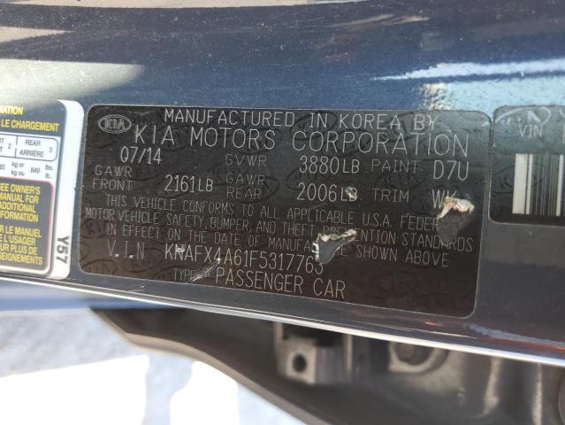 Photo 9 VIN: KNAFX4A61F5317763 - KIA FORTE LX 