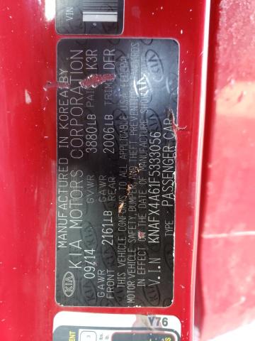 Photo 11 VIN: KNAFX4A61F5333056 - KIA FORTE 