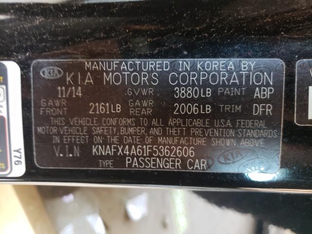 Photo 9 VIN: KNAFX4A61F5362606 - KIA FORTE LX 