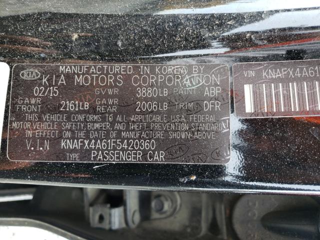 Photo 9 VIN: KNAFX4A61F5420360 - KIA FORTE LX 