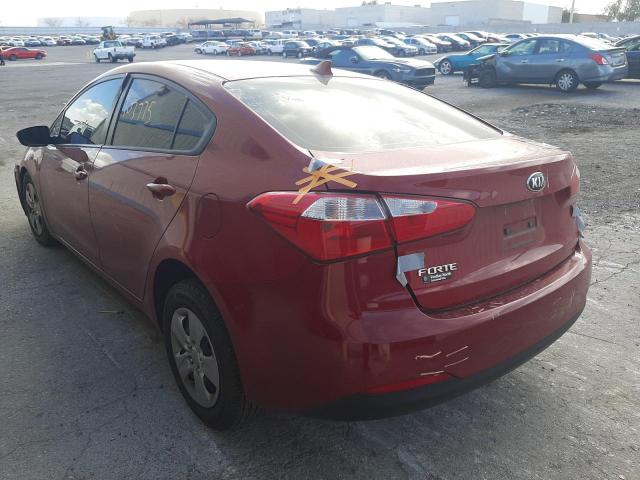 Photo 2 VIN: KNAFX4A61F5430449 - KIA FORTE LX 