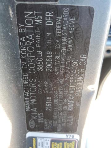 Photo 12 VIN: KNAFX4A61G5554030 - KIA FORTE 