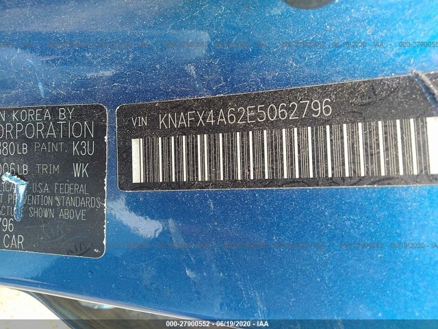 Photo 8 VIN: KNAFX4A62E5062796 - KIA FORTE 