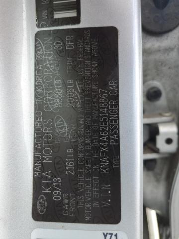 Photo 11 VIN: KNAFX4A62E5148867 - KIA FORTE LX 