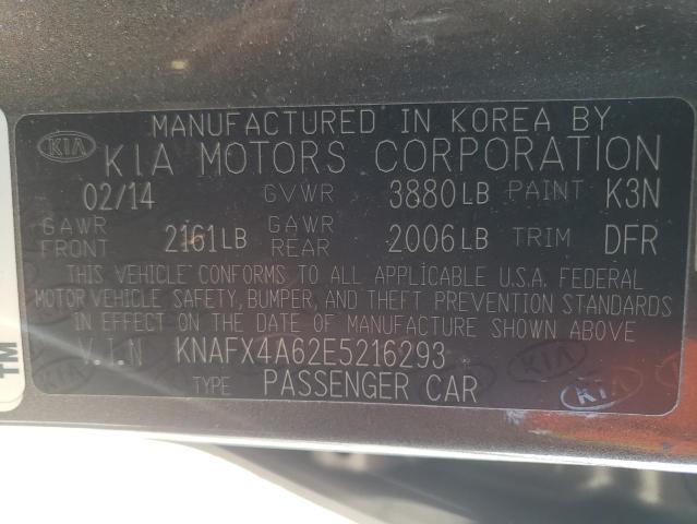 Photo 9 VIN: KNAFX4A62E5216293 - KIA FORTE LX 