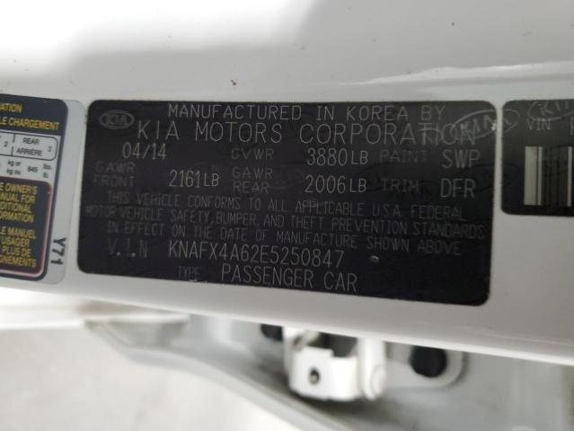 Photo 11 VIN: KNAFX4A62E5250847 - KIA FORTE LX 