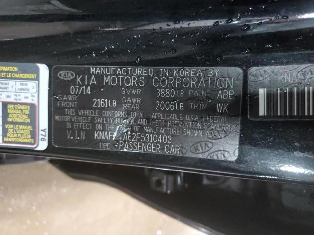 Photo 12 VIN: KNAFX4A62F5310403 - KIA FORTE LX 